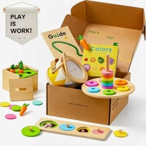 Wooden Stacking Toy Set - Multicolor
